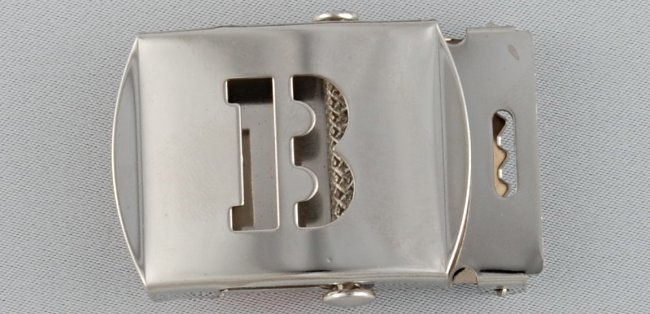 WN-141 INITIAL B MILITARY STYLE BELT BUCKLE