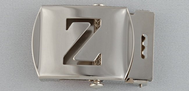 WN-141 INITIAL Z MILITARY STYLE BELT BUCKLE