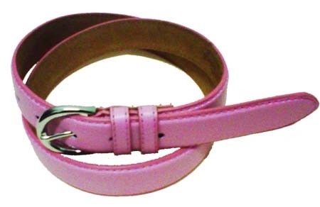 WN-BD148 1 1/4" DRESS BELT WITH DOUBLE KEEPER - FLAMINGO PINK, LARGE (34/36)