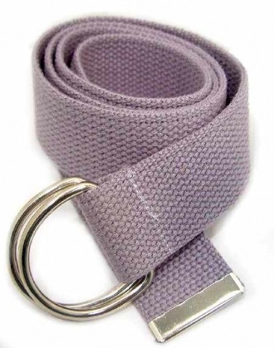 WN-150 GRAY 1 1/2" CANVAS BELT W/DOUBLE "D" RING BUCKLE, LARGE