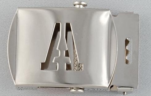 WN-141 INITIAL A MILITARY STYLE BELT BUCKLE