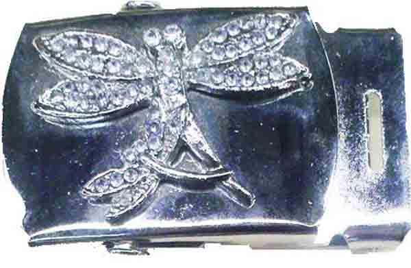 DRAGONFLY CHROME BUCKLE FOR CANVAS MILITARY BELTS (CLONE)