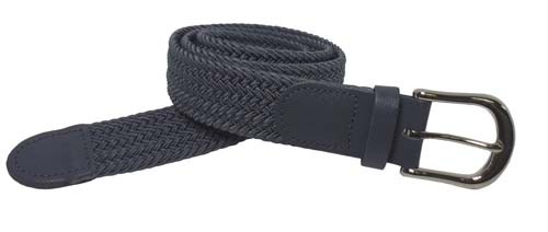 LA-501GY-T GRAY WHOLESALE STRETCH LEATHER BELT, SMALL