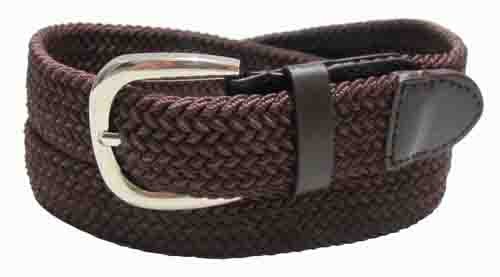 LA-501BR-T BROWN WHOLESALE STRETCH LEATHER BELT, SMALL