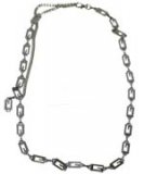 CH-17S  SILVER G STYLE CHAIN BELT SM-MED