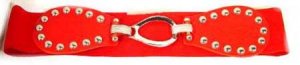 WN-155S RED STRETCH MATERIAL FASHION BELTS