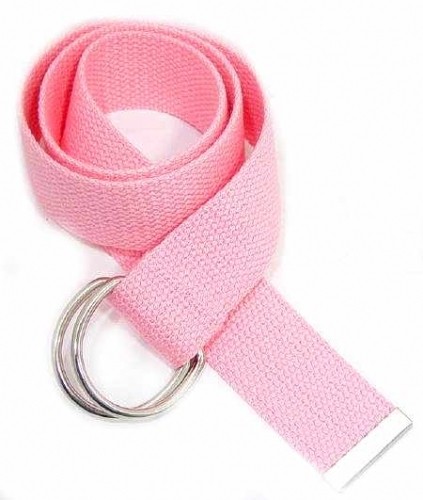 WN-150 PINK 1 1/2" CANVAS BELT W/DOUBLE "D" RING BUCKLE, X-LARGE
