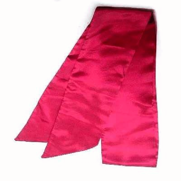 WN-125 SEAMLESS SATIN 64" SCARFS IN SOLID RED
