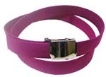 WN-40 EGGPLANT 1.25 INCH MILITARY STYLE BELT WITH BUCKLE
