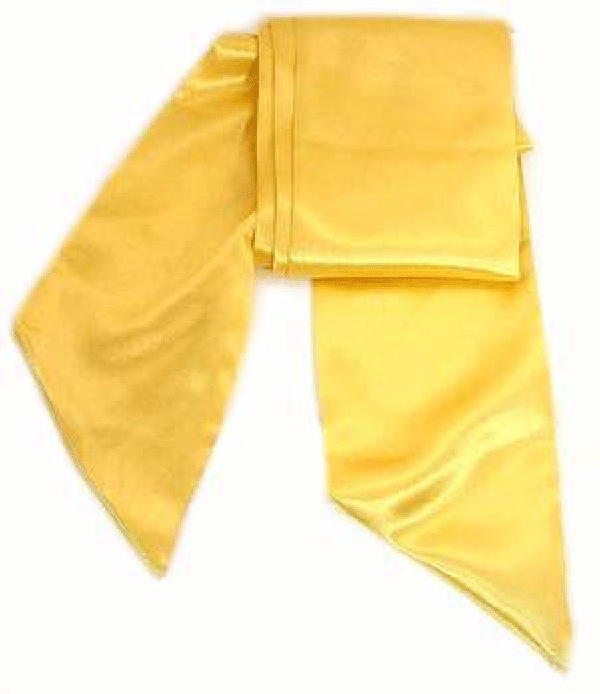 WN-125 SEAMLESS SATIN 64" SCARFS IN SOLID GOLD