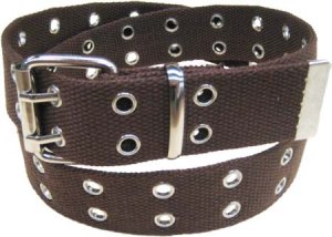 WN-56-C TWO HOLE CANVAS BELT - BROWN, XL