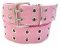 WN-56-C TWO HOLE CANVAS BELT - PINK, SMALL