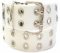 WN-56-C TWO HOLE CANVAS BELT - WHITE, SMALL