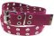 WN-56-C TWO HOLE CANVAS BELT - EGGPLANT, SMALL